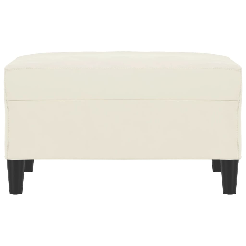 Repose-pied Crème 70x55x41 cm Velours - XIOS