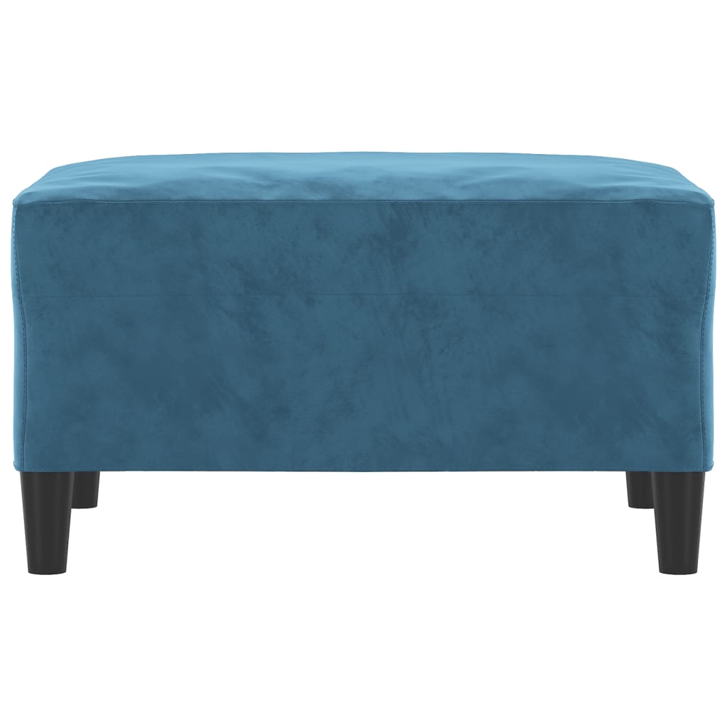 Repose-pied Bleu 70x55x41 cm Velours