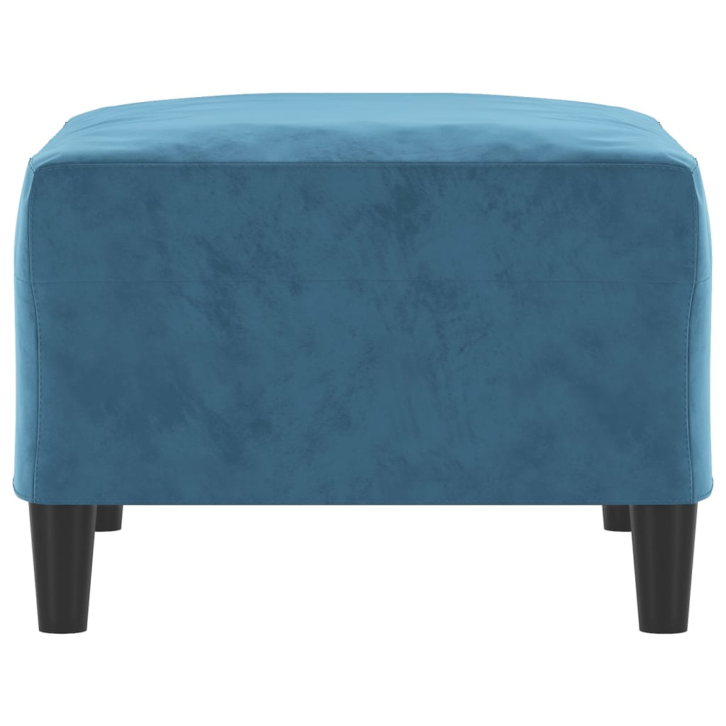 Repose-pied Bleu 70x55x41 cm Velours
