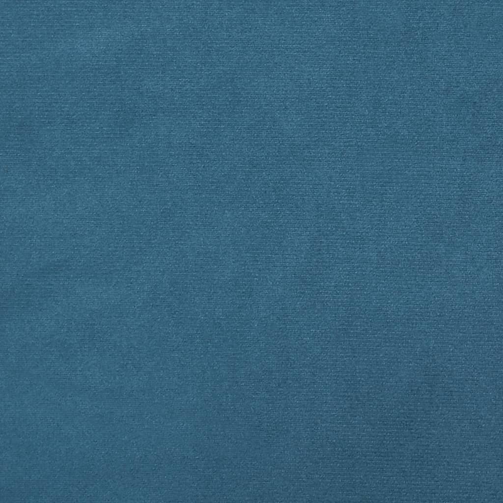 Repose-pied Bleu 70x55x41 cm Velours