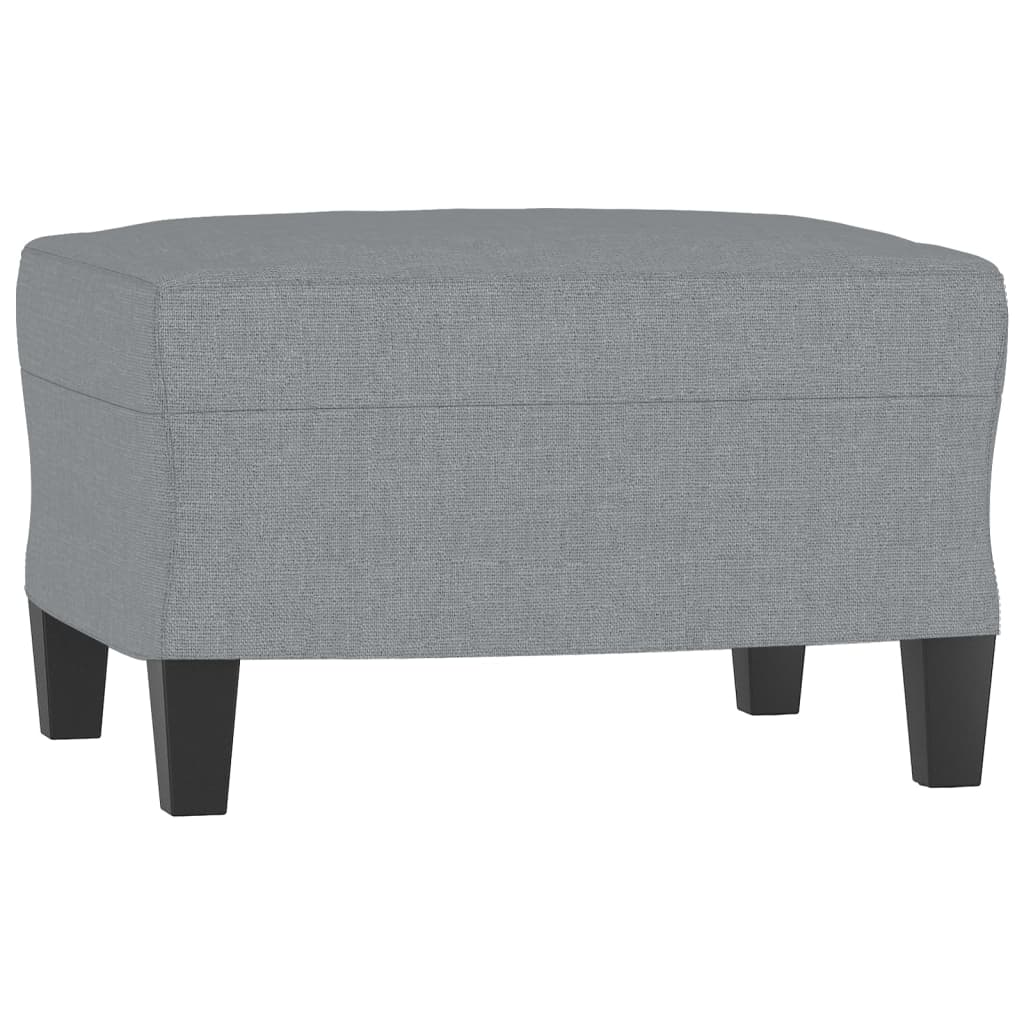 Repose-pied Gris clair 60x50x41 cm Tissu - XIOS