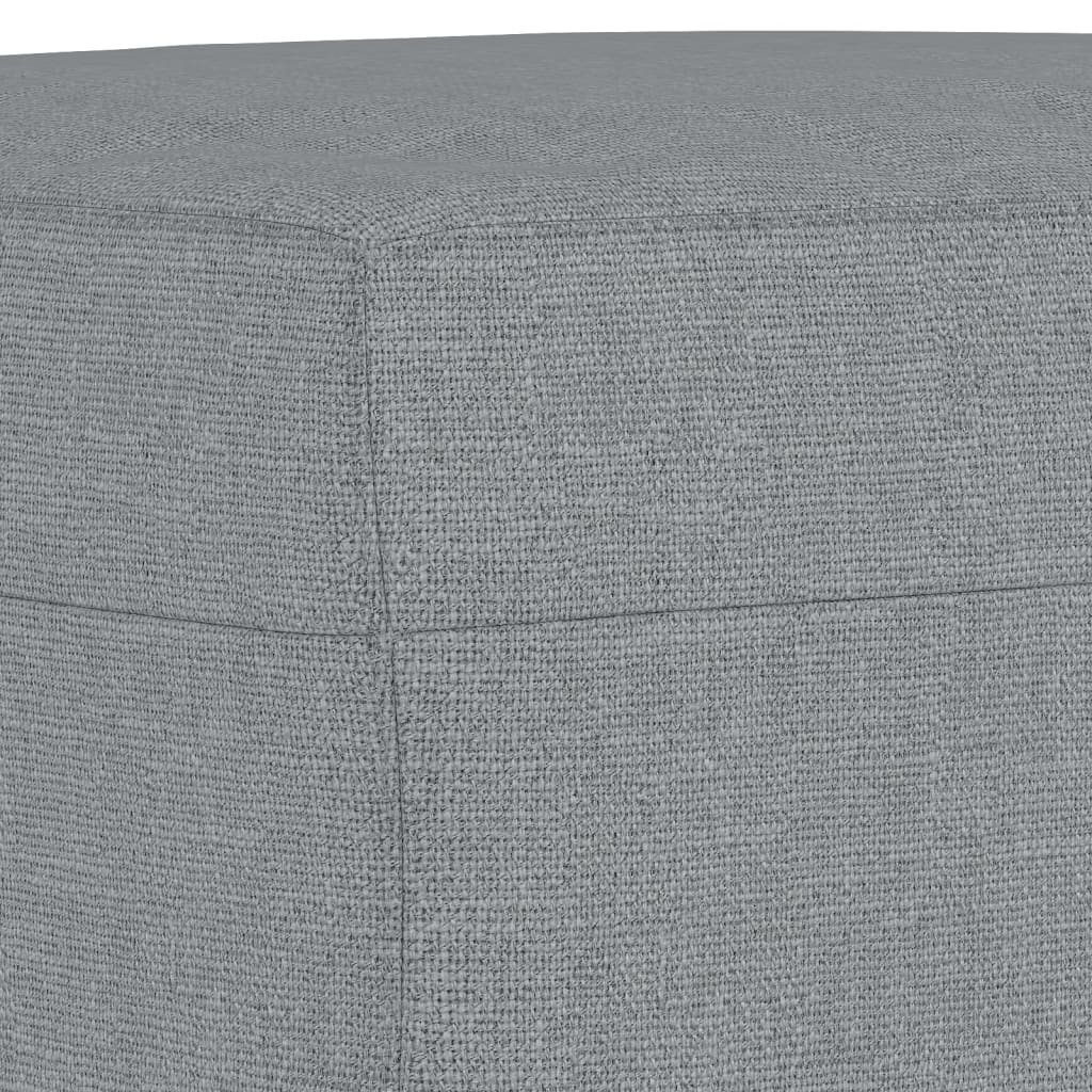 Repose-pied Gris clair 60x50x41 cm Tissu - XIOS