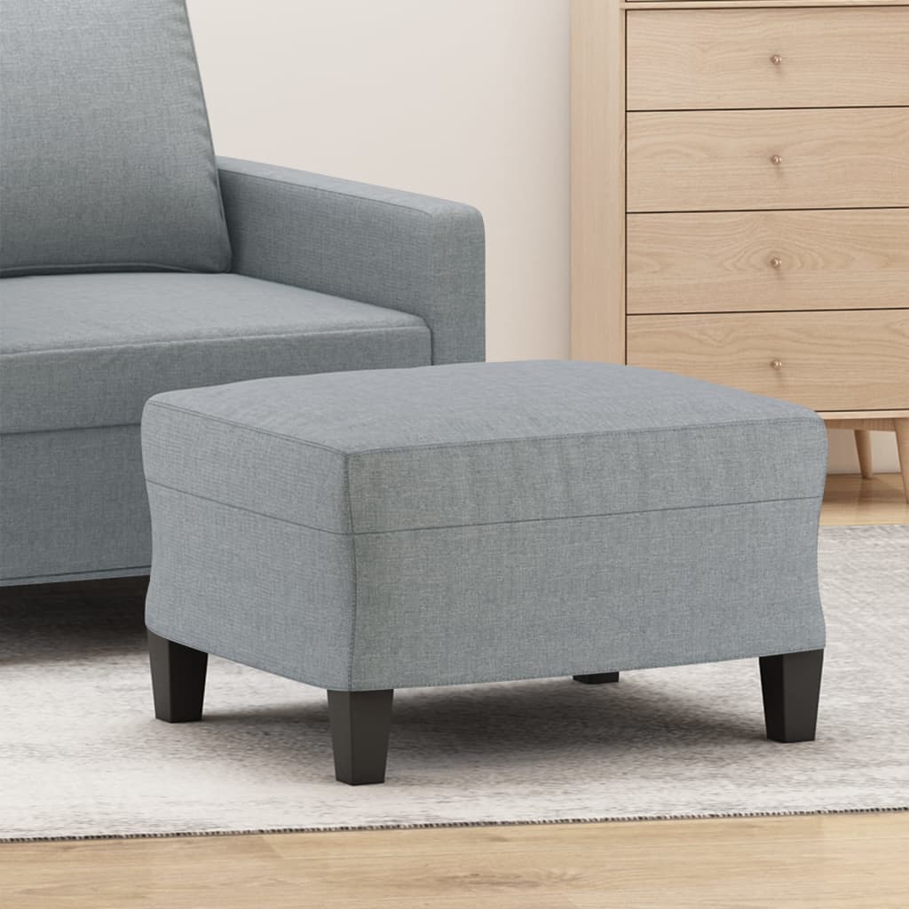 Repose-pied Gris clair 60x50x41 cm Tissu - XIOS