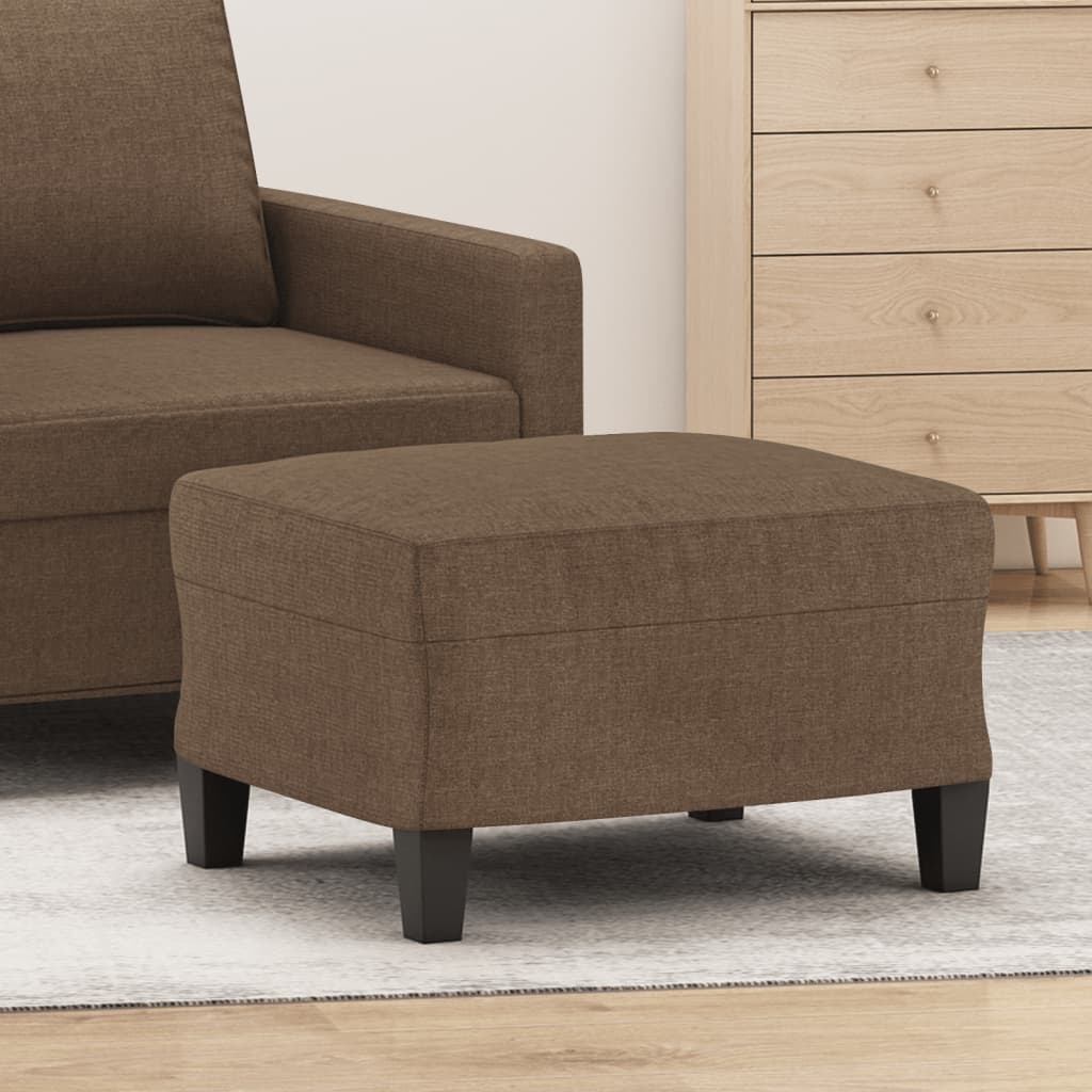 Repose-pied Marron 60x50x41 cm Tissu - XIOS
