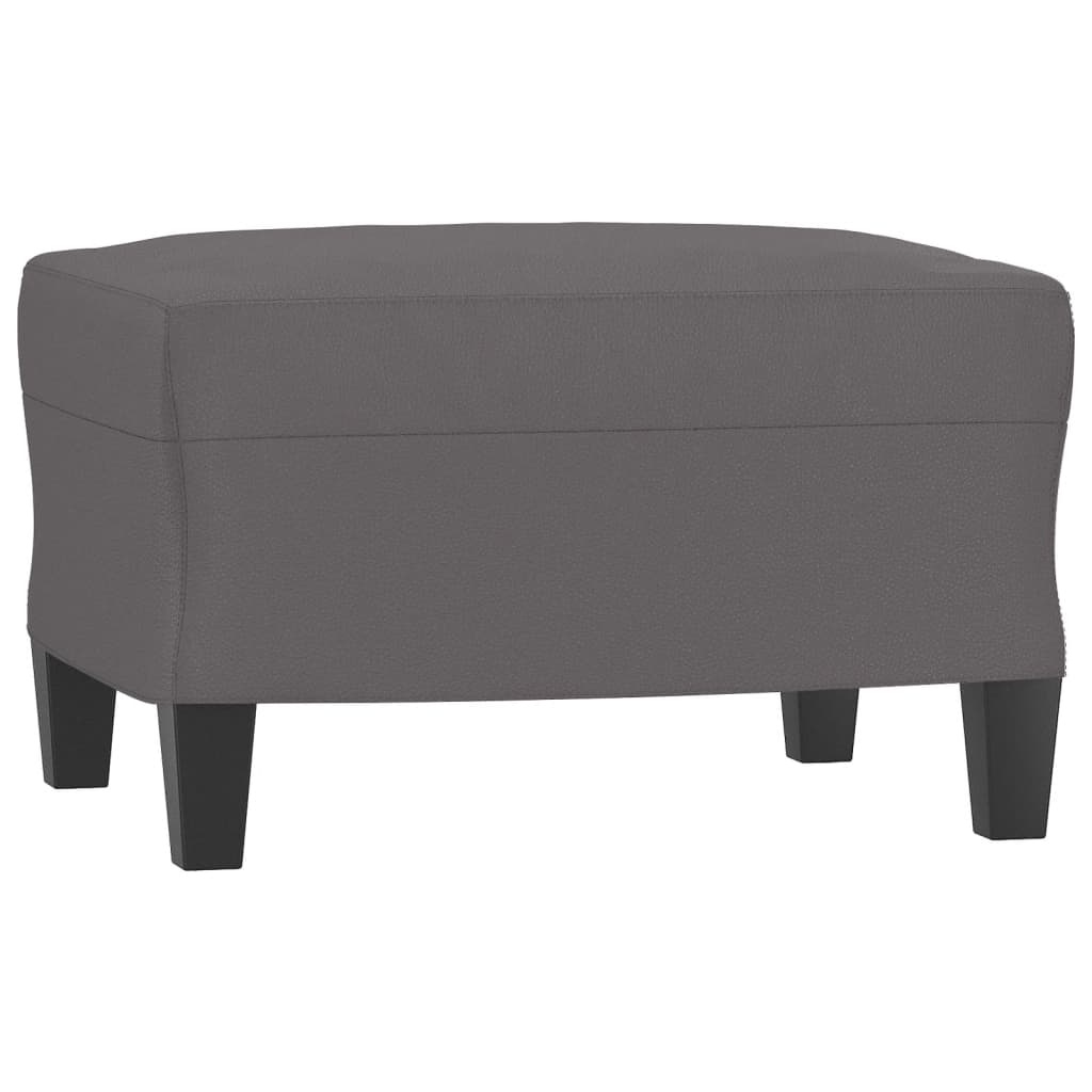 Repose-pied Gris 60x50x41 cm Similicuir - XIOS