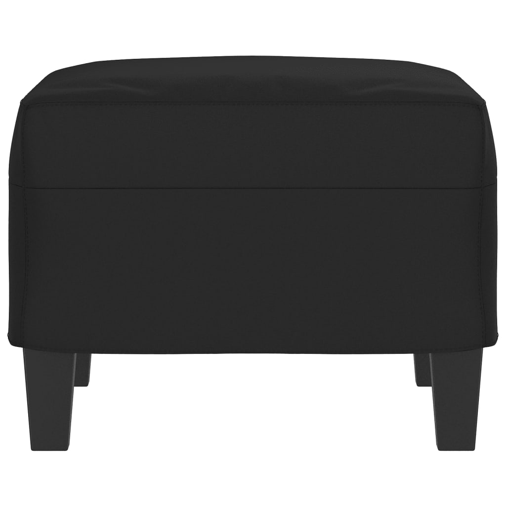 Repose-pied Noir 60x50x41 cm Tissu microfibre - XIOS