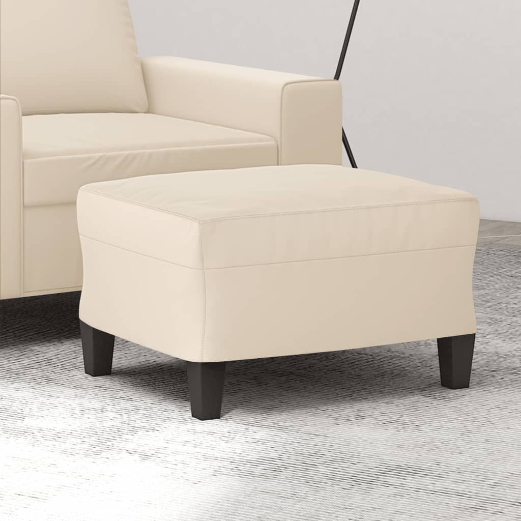Repose-pied Beige 60x50x41 cm Tissu microfibre - XIOS