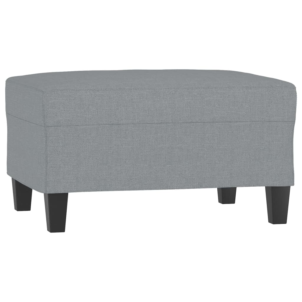 Repose-pied Gris clair 70x55x41 cm Tissu - XIOS