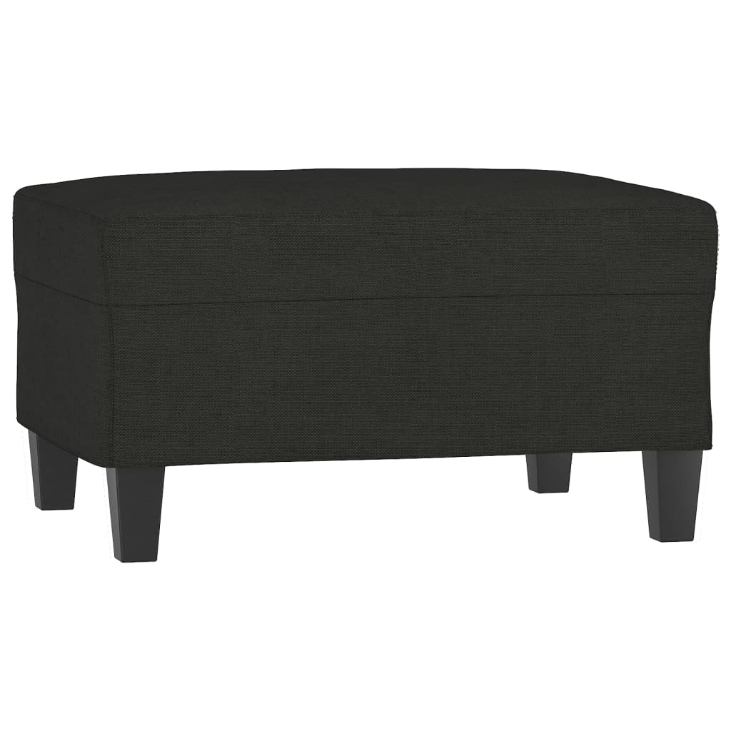 Repose-pied Noir 70x55x41 cm Tissu