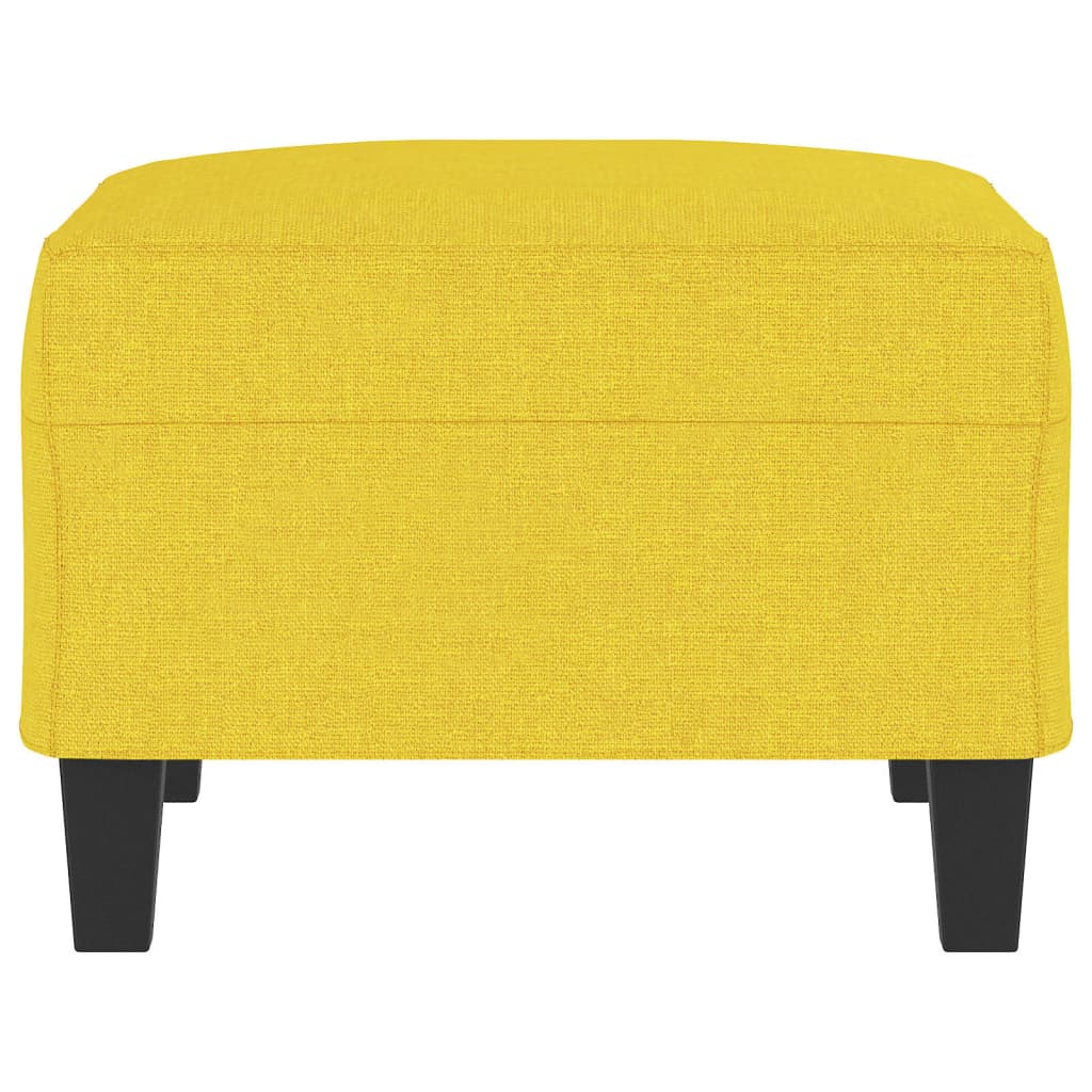 Repose-pied Jaune clair 70x55x41 cm Tissu - XIOS