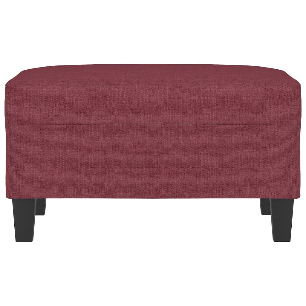 Repose-pied Rouge bordeaux 70x55x41 cm Tissu - XIOS