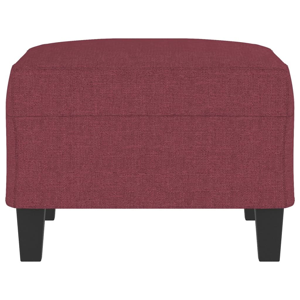 Repose-pied Rouge bordeaux 70x55x41 cm Tissu - XIOS
