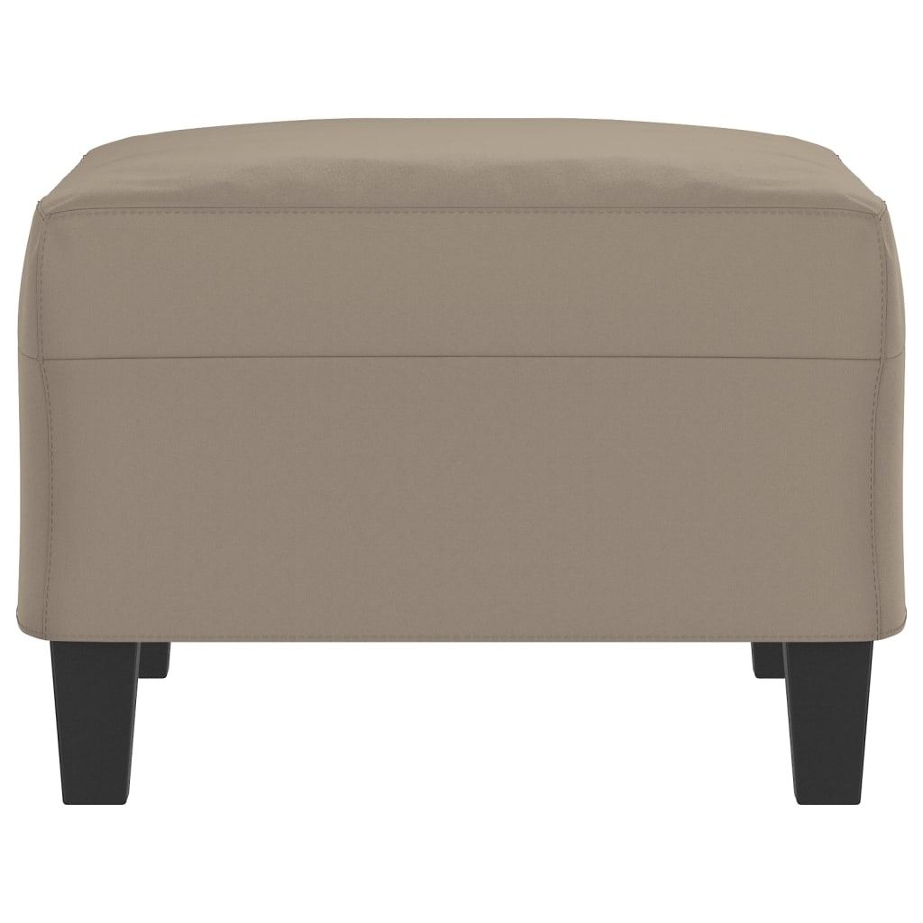 Repose-pied Taupe 70x55x41 cm Tissu microfibre - XIOS