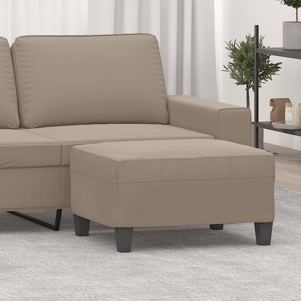 Repose-pied Taupe 70x55x41 cm Tissu microfibre - XIOS