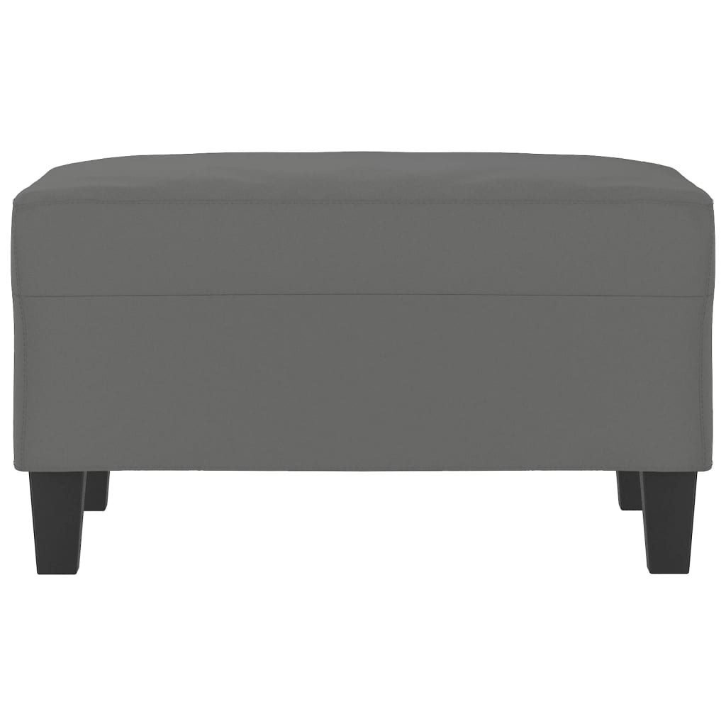Repose-pied Gris foncé 70x55x41 cm Tissu microfibre