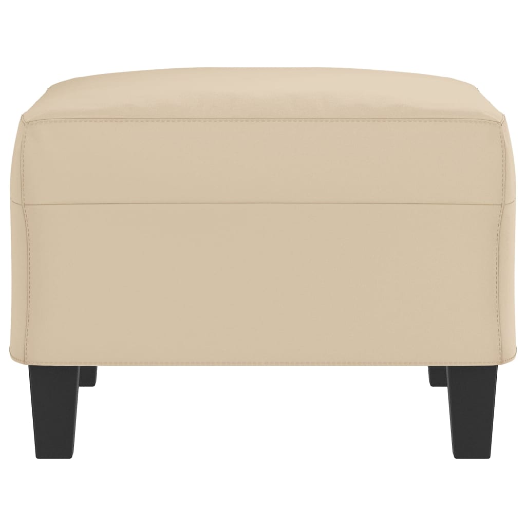 Repose-pied Crème 70x55x41 cm Tissu microfibre - XIOS