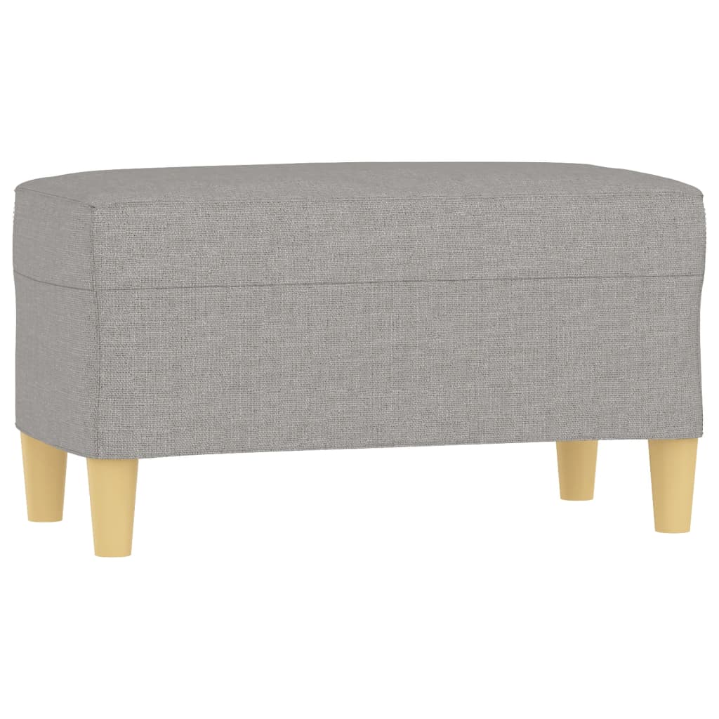 Banc Gris clair 70x35x41 cm Tissu - XIOS