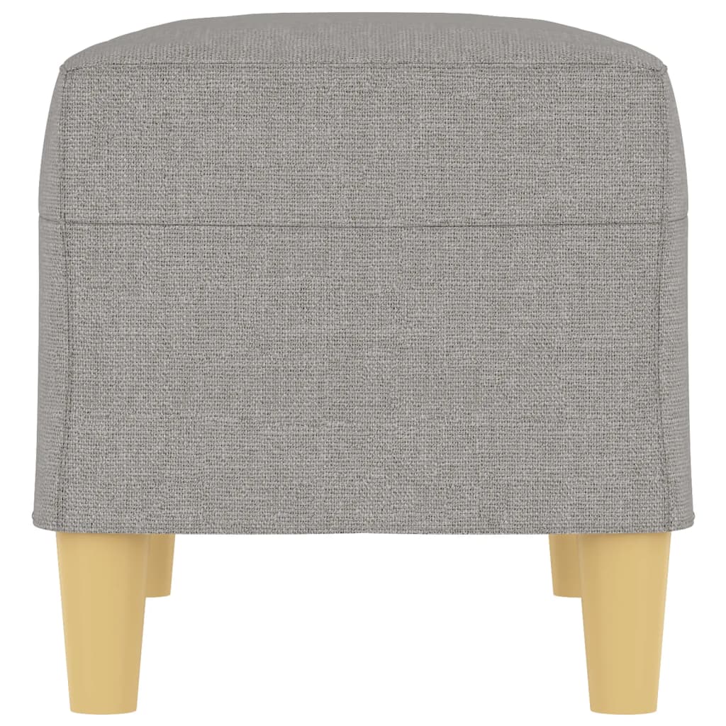 Banc Gris clair 70x35x41 cm Tissu - XIOS