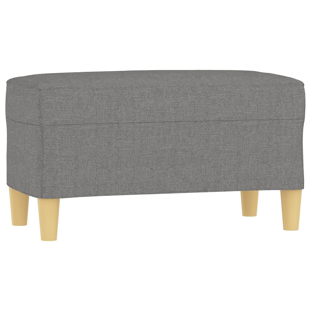 Banc Gris foncé 70x35x41 cm Tissu - XIOS