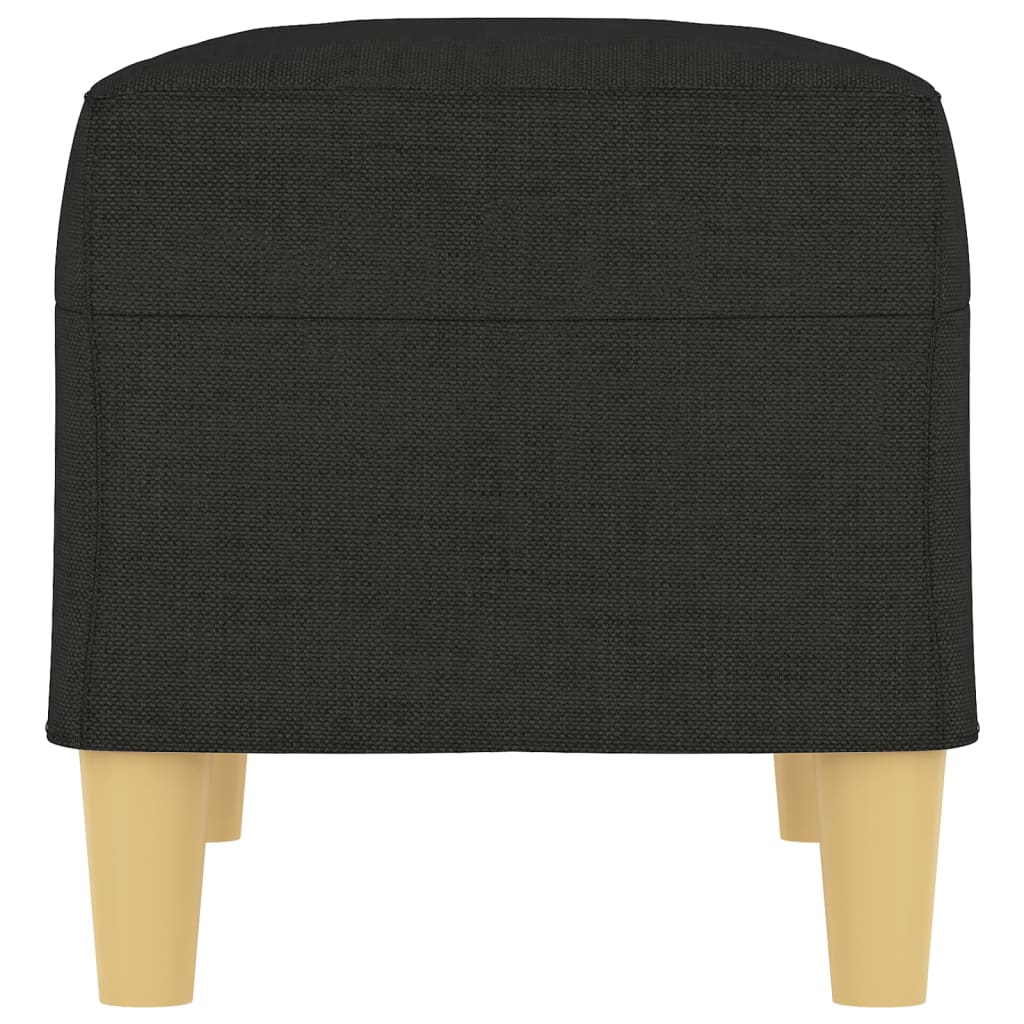 Banc Noir 70x35x41 cm Tissu - XIOS