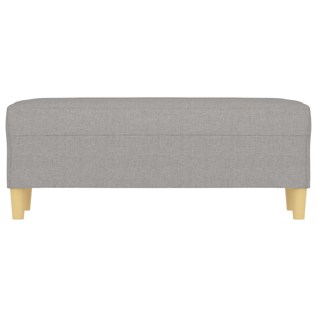 Banc Gris clair 100x35x41 cm Tissu - XIOS