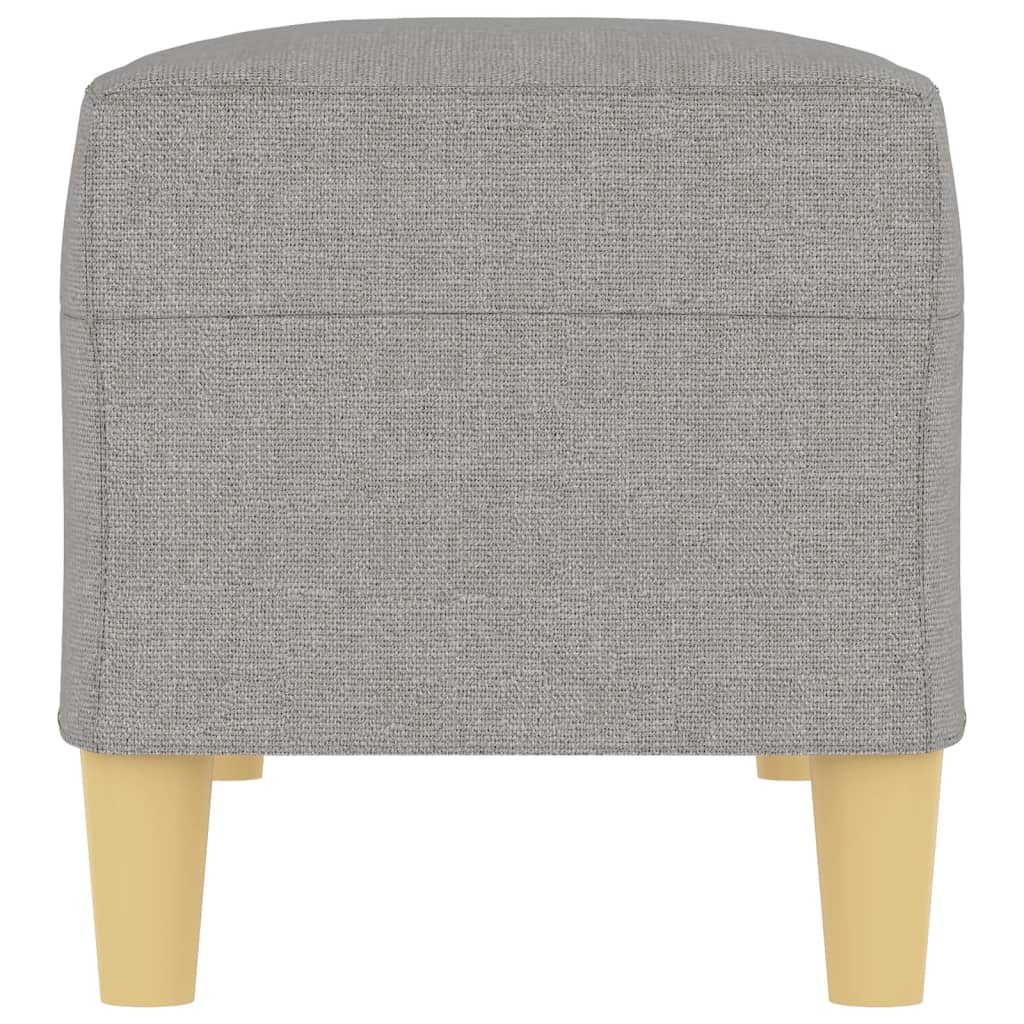 Banc Gris clair 100x35x41 cm Tissu - XIOS