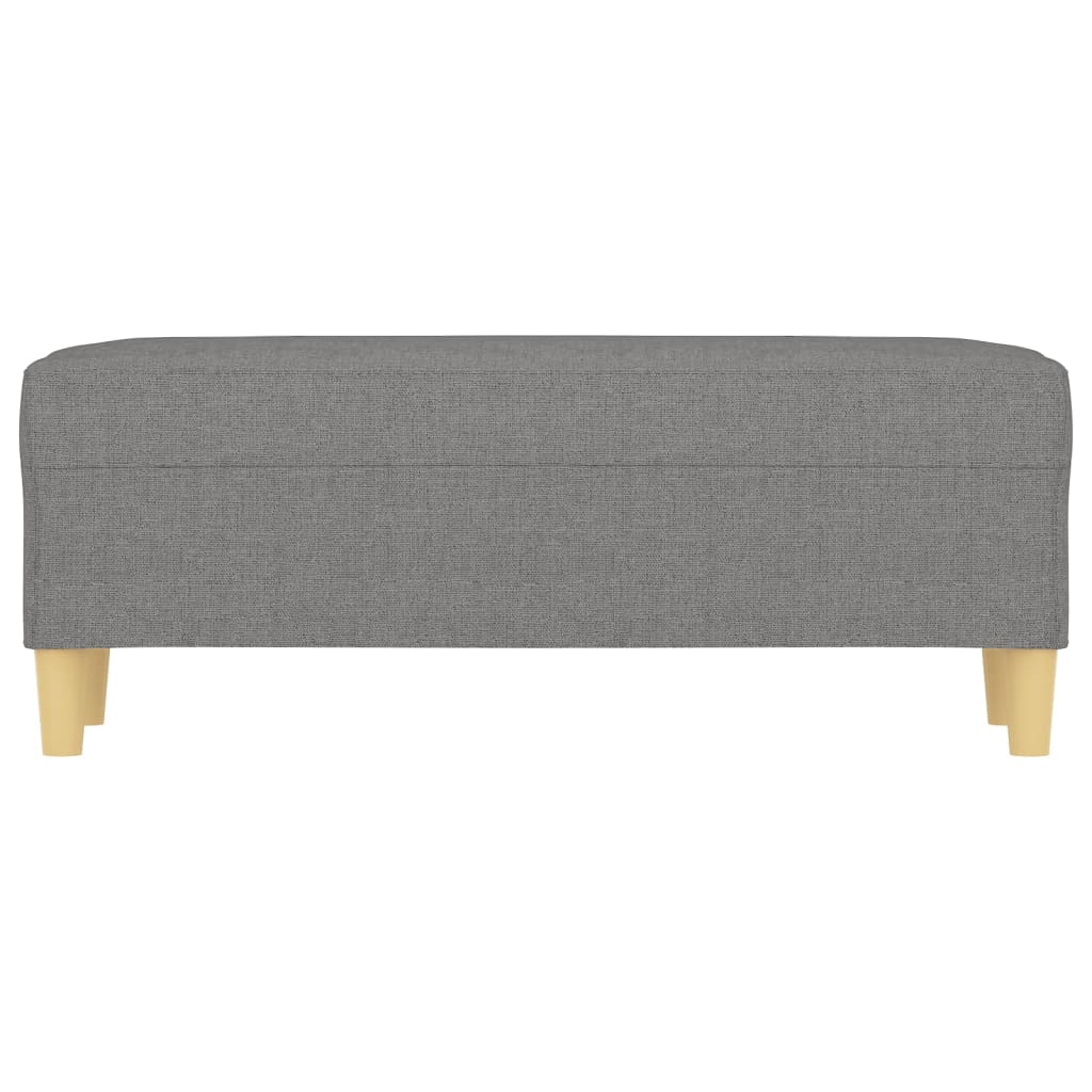 Banc Gris foncé 100x35x41 cm Tissu - XIOS