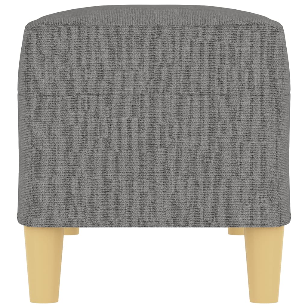 Banc Gris foncé 100x35x41 cm Tissu - XIOS
