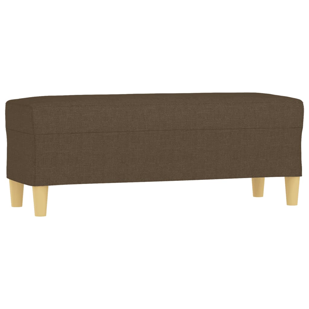 Banc Marron 100x35x41 cm Tissu - XIOS