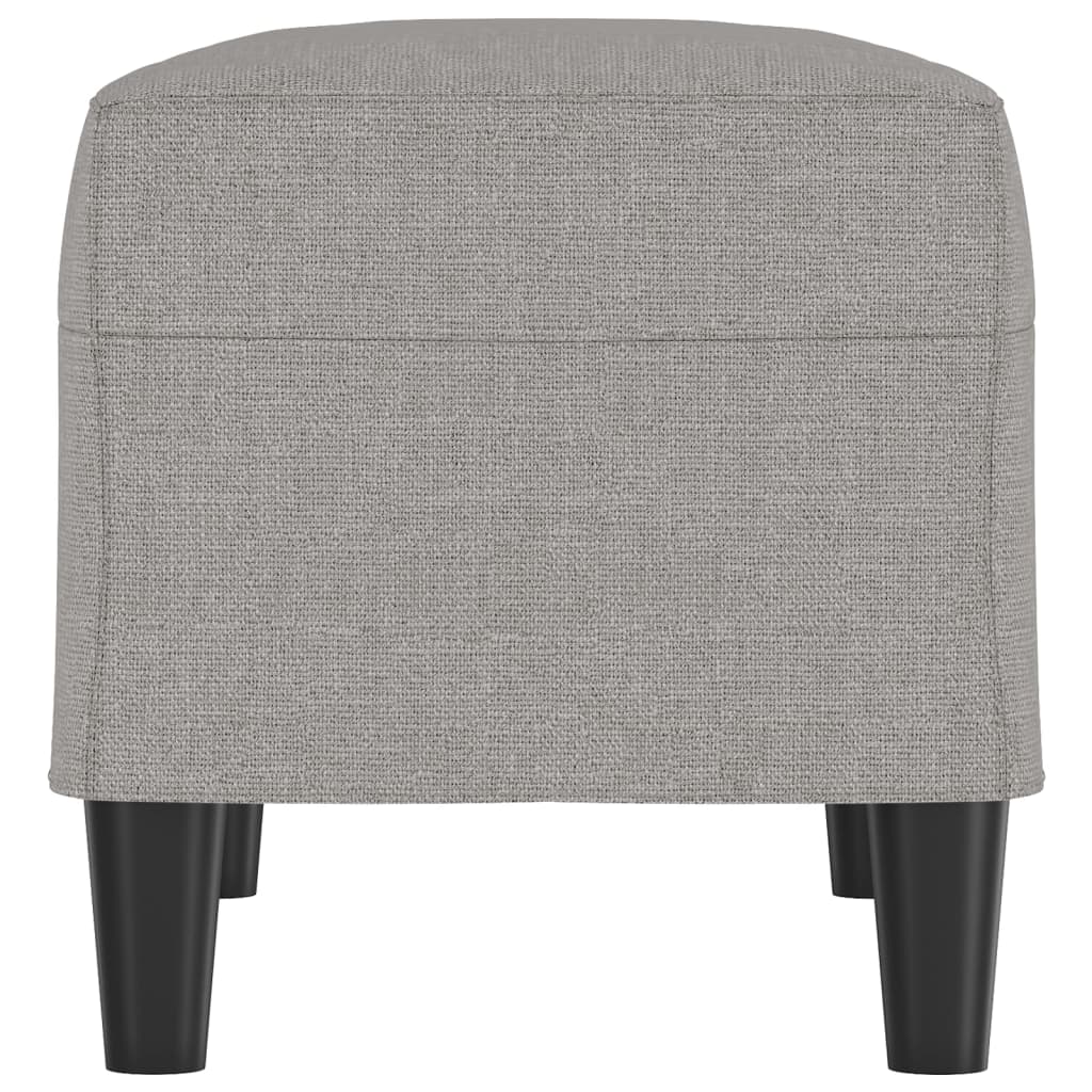 Banc Gris clair 70x35x41 cm Tissu - XIOS