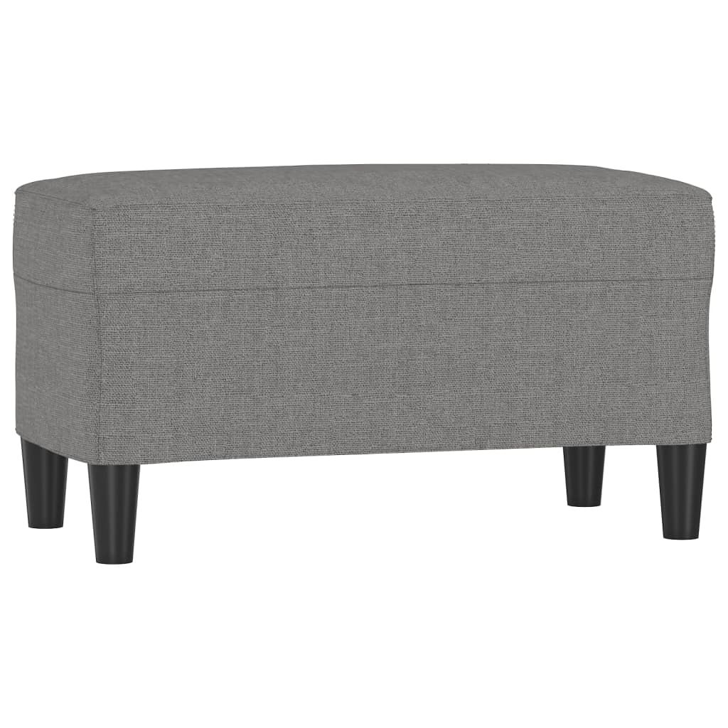 Banc Gris foncé 70x35x41 cm Tissu - XIOS