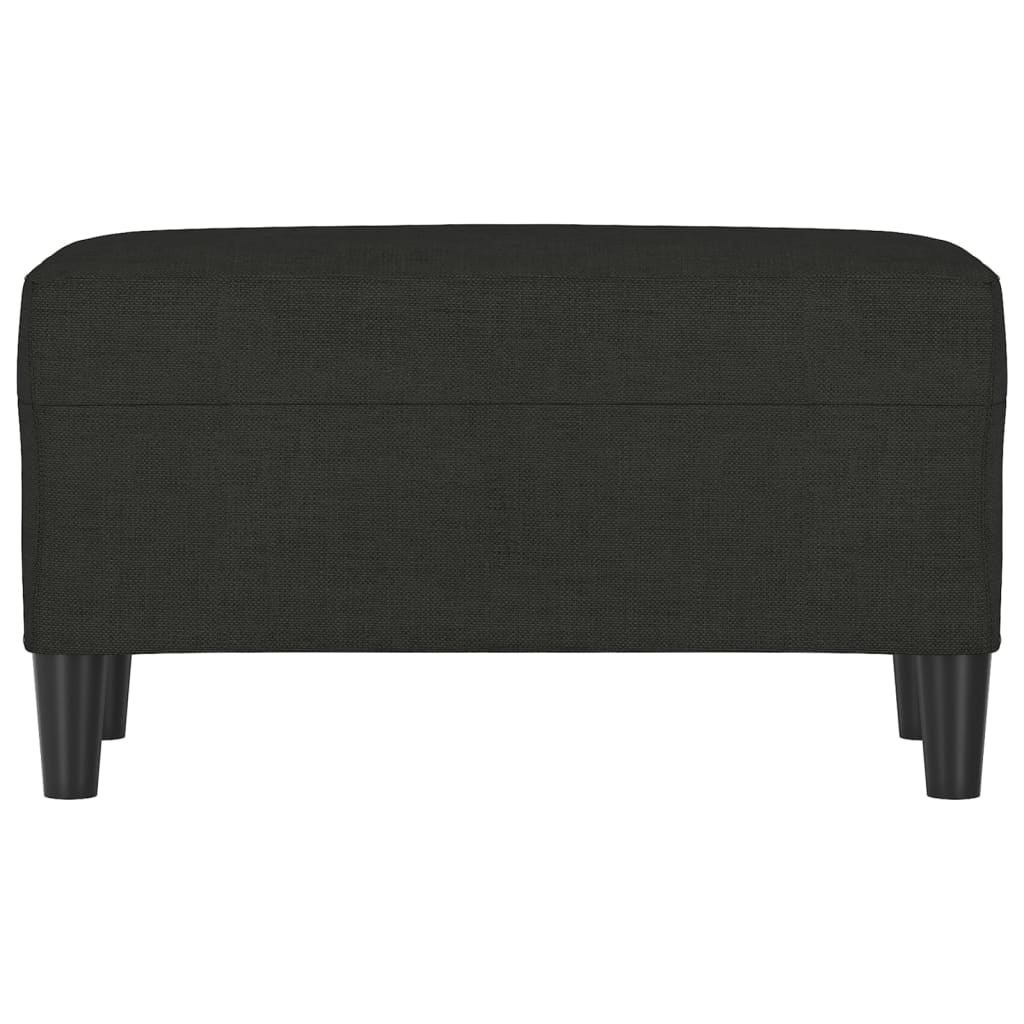 Banc Noir 70x35x41 cm Tissu - XIOS