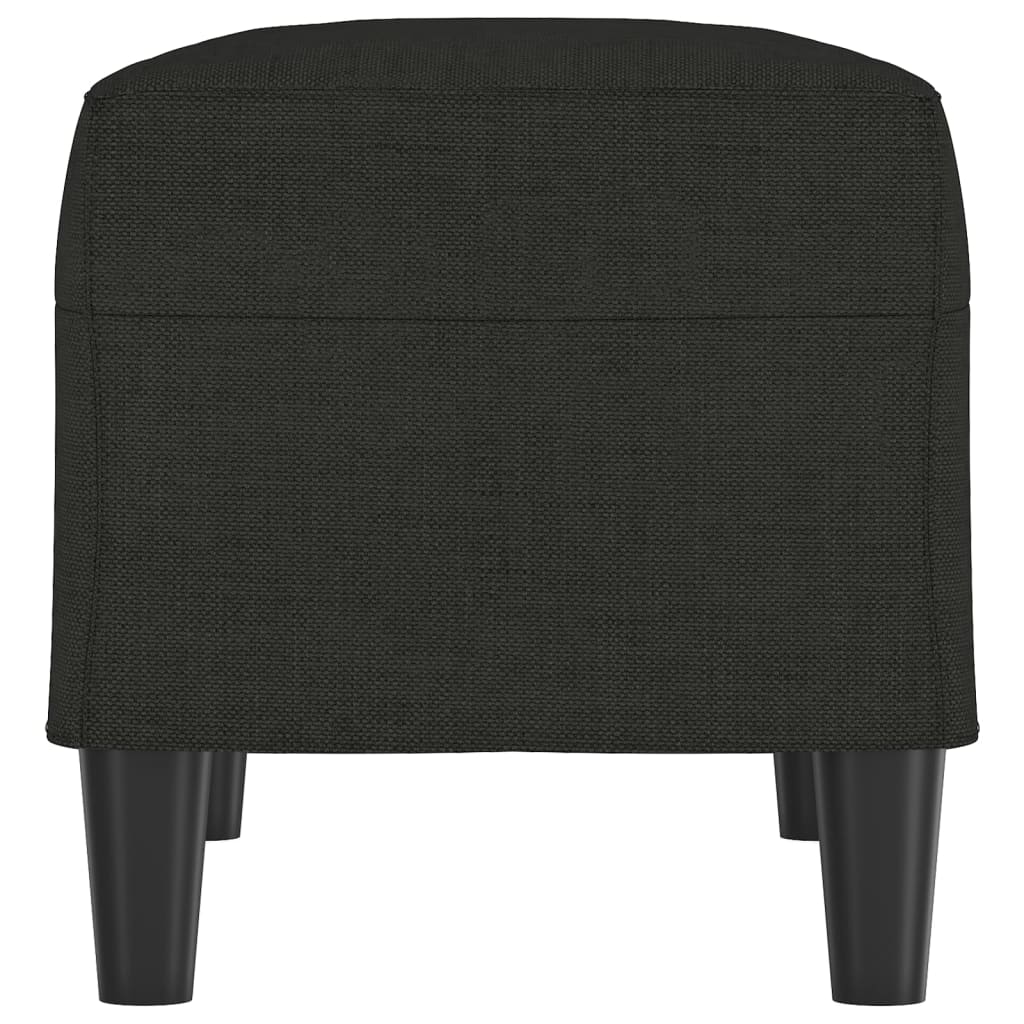 Banc Noir 70x35x41 cm Tissu - XIOS