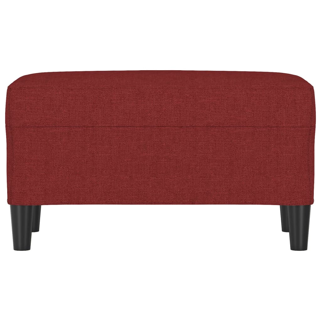 Banc Rouge bordeaux 70x35x41 cm Tissu - XIOS