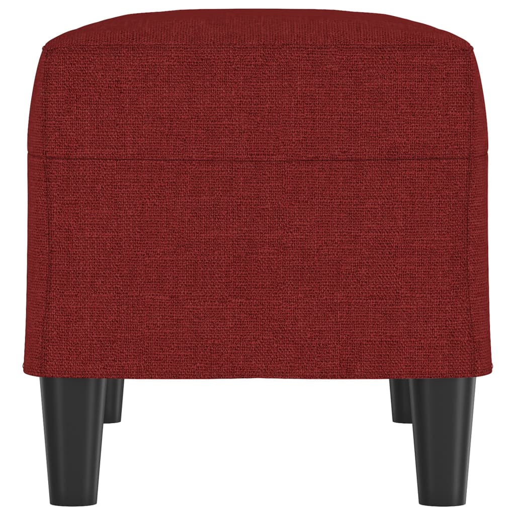 Banc Rouge bordeaux 70x35x41 cm Tissu - XIOS