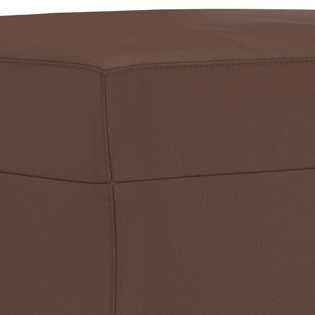 Banc Marron 70x35x41 cm Similicuir - XIOS