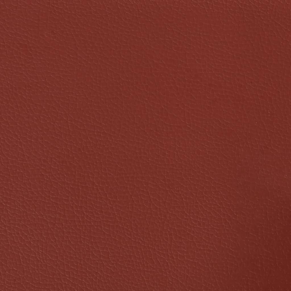 Banc Rouge bordeaux 70x35x41 cm Similicuir - XIOS
