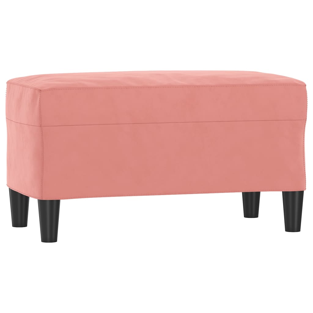 Banc Rose 70x35x41 cm Velours - XIOS