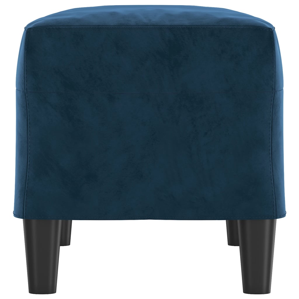 Banc Bleu 70x35x41 cm Velours - XIOS