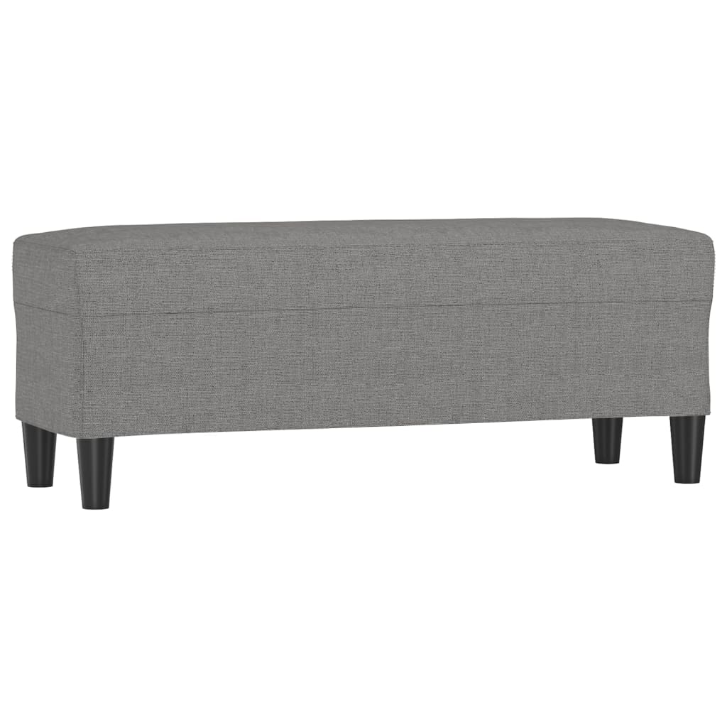 Banc Gris foncé 100x35x41 cm Tissu - XIOS