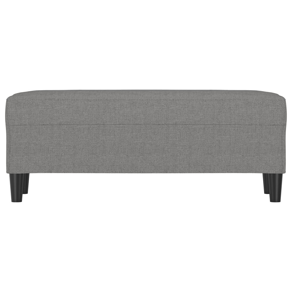 Banc Gris foncé 100x35x41 cm Tissu - XIOS