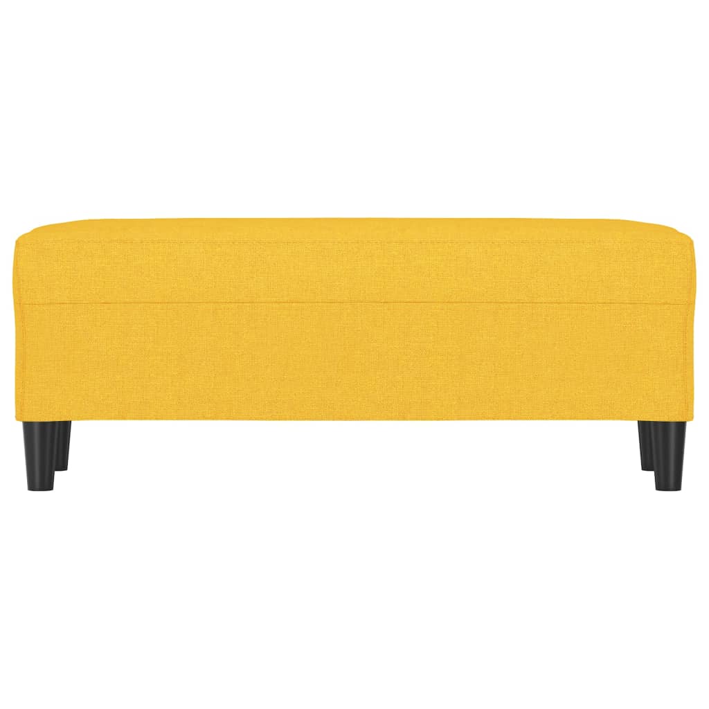 Banc Jaune clair 100x35x41 cm Tissu - XIOS