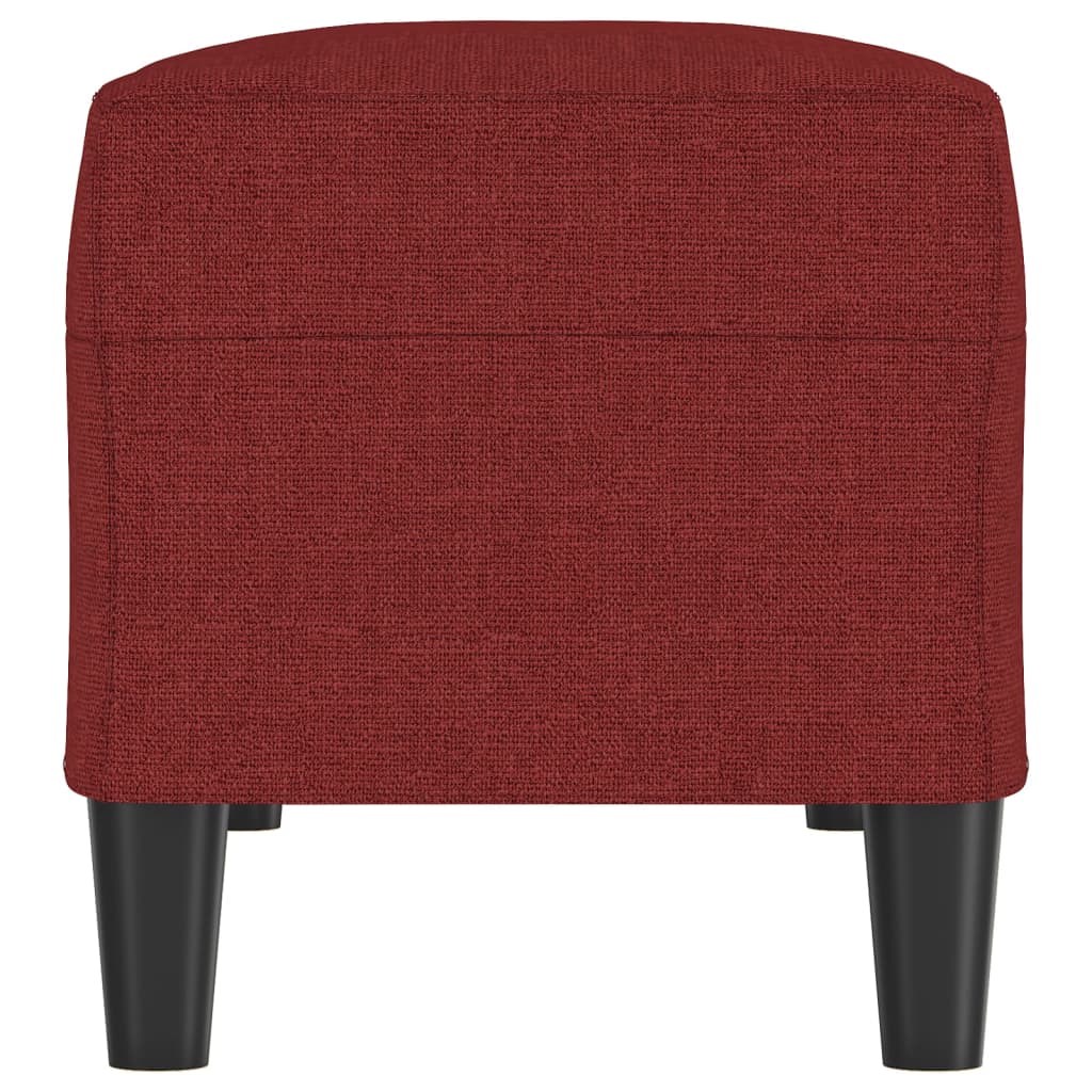 Banc Rouge bordeaux 100x35x41 cm Tissu - XIOS