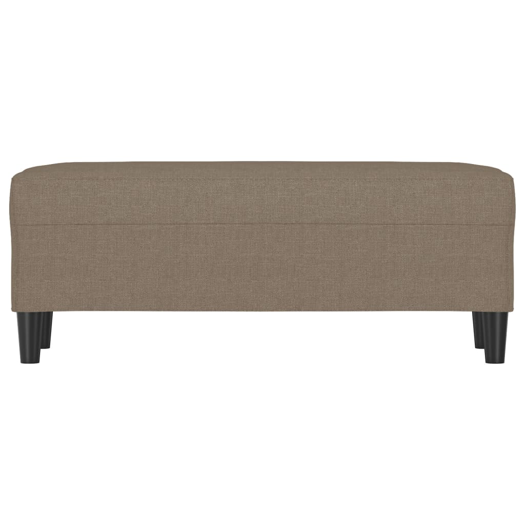 Banc Taupe 100x35x41 cm Tissu - XIOS