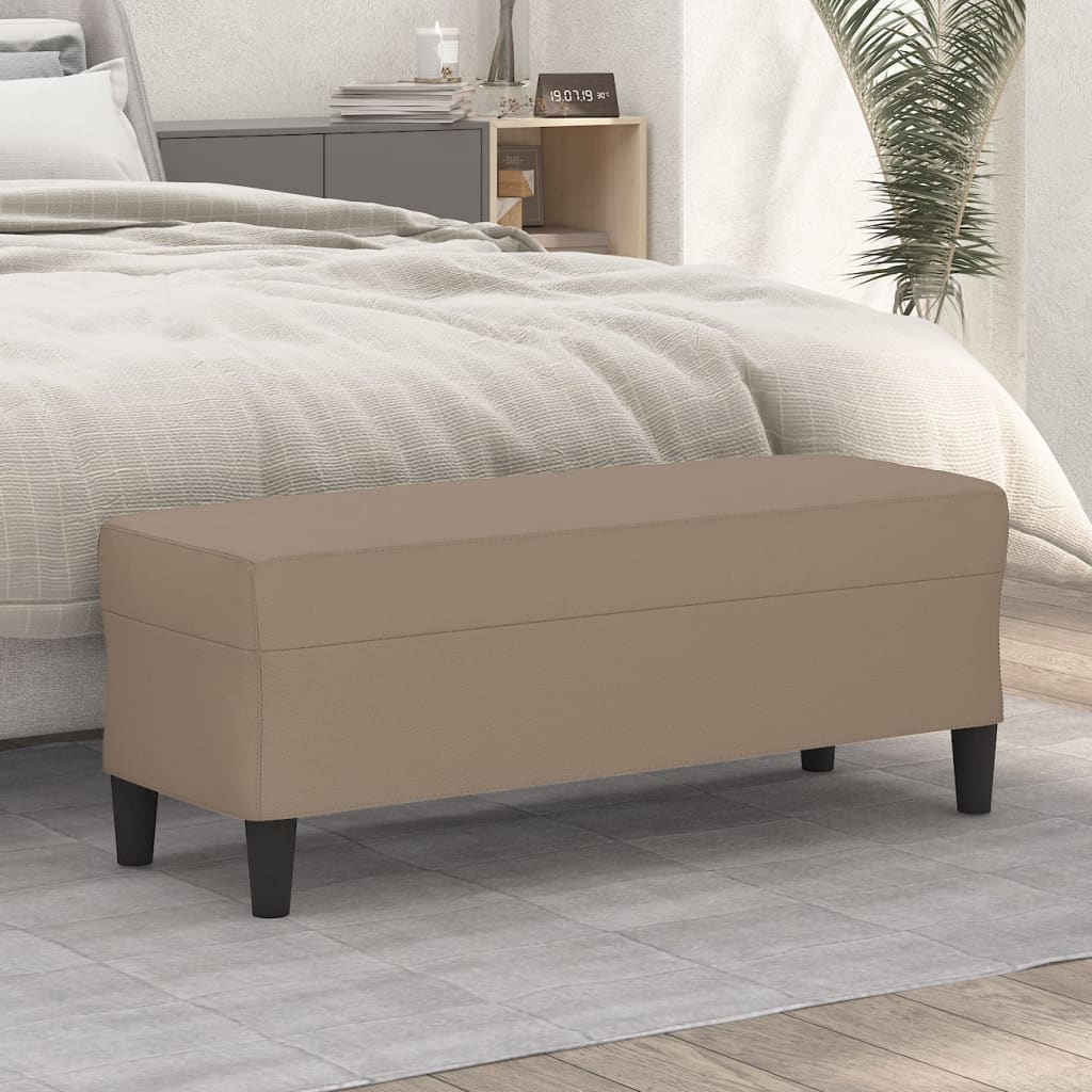 Banc Cappuccino 100x35x41 cm Similicuir - XIOS