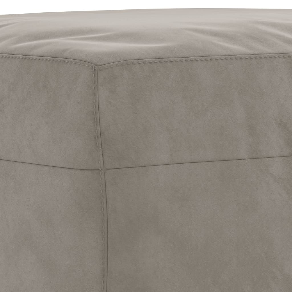 Banc Gris clair 100x35x41 cm Velours - XIOS