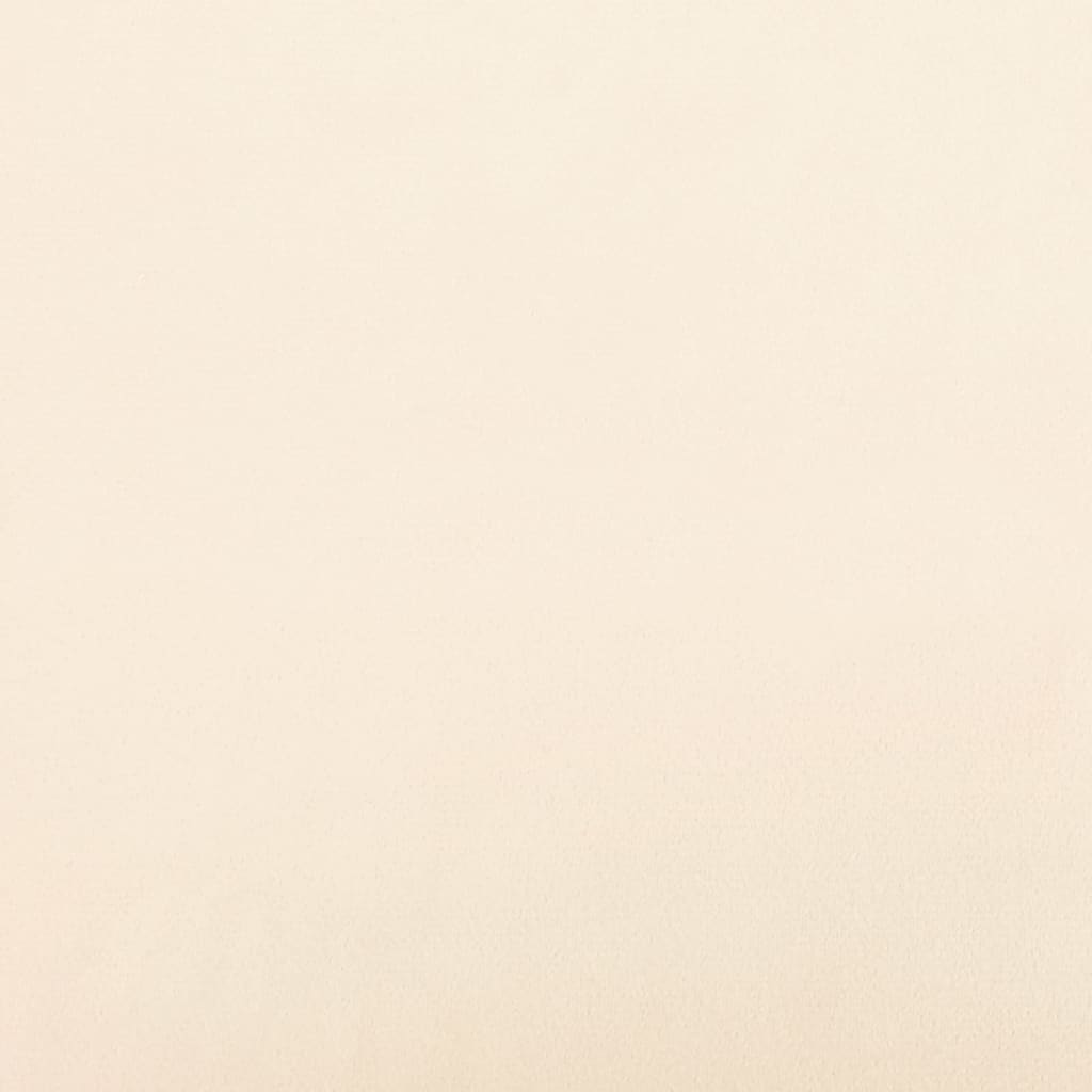 Banc Crème 100x35x41 cm Velours - XIOS