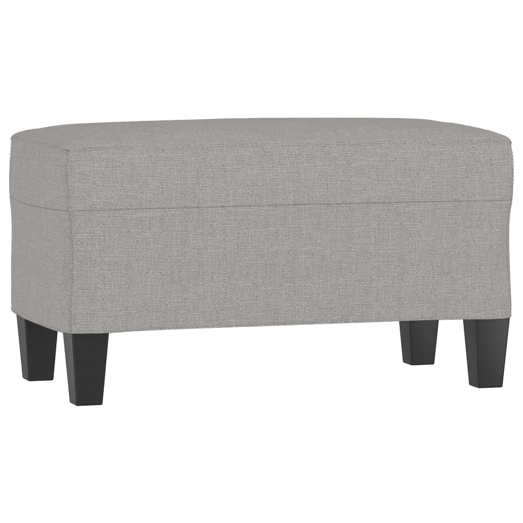 Banc Gris clair 70x35x41 cm Tissu - XIOS
