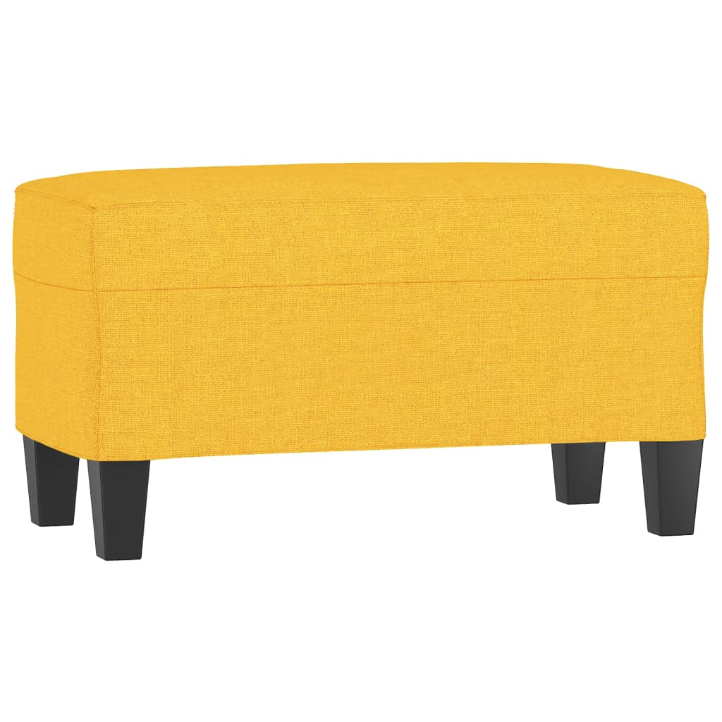 Banc Jaune clair 70x35x41 cm Tissu - XIOS