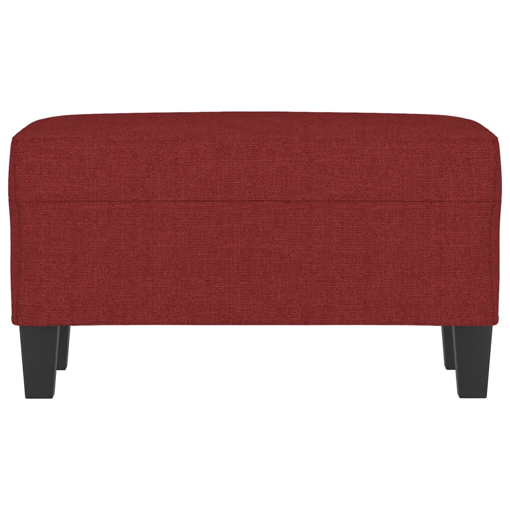 Banc Rouge bordeaux 70x35x41 cm Tissu - XIOS